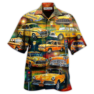 Hawaiian Shirt / Adults / S Car Yellow Vintage Style - Hawaiian Shirt - Owls Matrix LTD