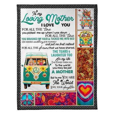 50" x 60" Car You Will Always Be My Loving Mother - Flannel Blanket - Owls Matrix LTD