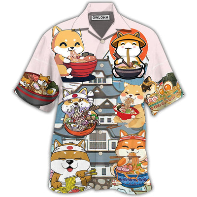 Hawaiian Shirt / Adults / S Cat Ramen Lovely Style - Hawaiian Shirt - Owls Matrix LTD