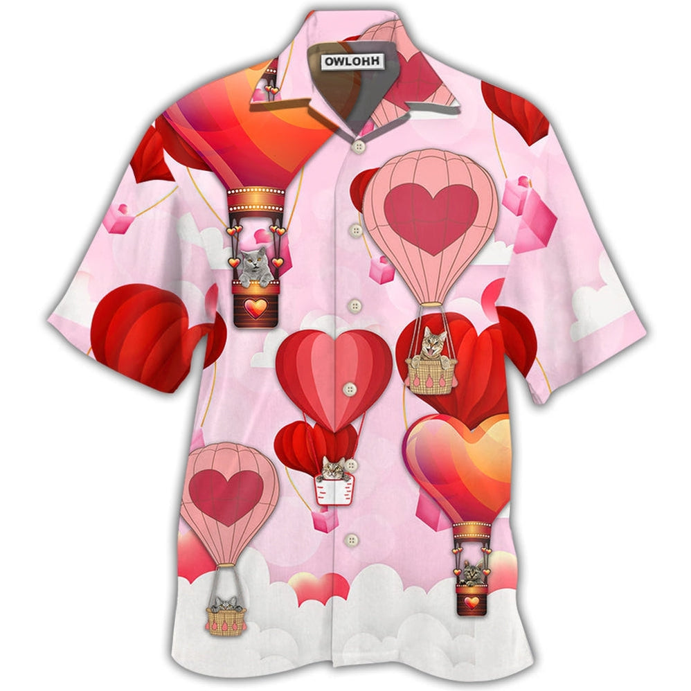 Hawaiian Shirt / Adults / S Cat Valentine Play With Air Balloon - Hawaiian Shirt - Owls Matrix LTD