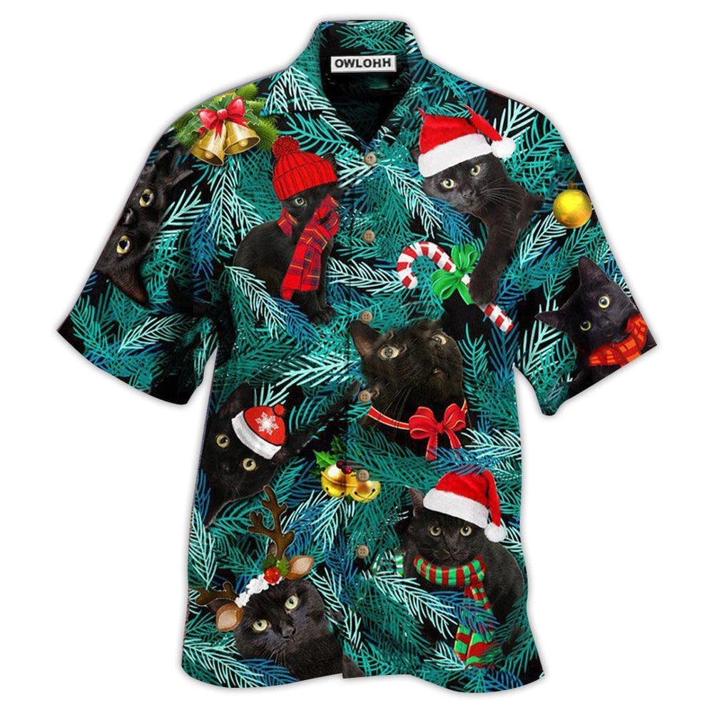 Hawaiian Shirt / Adults / S Black Cat Is It Jolly Enough Black Cat - Hawaiian Shirt - Owls Matrix LTD