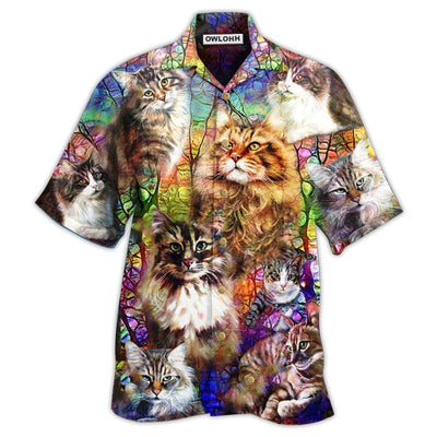 Hawaiian Shirt / Adults / S Cat Life Is Better With Cat - Hawaiian Shirt - Owls Matrix LTD