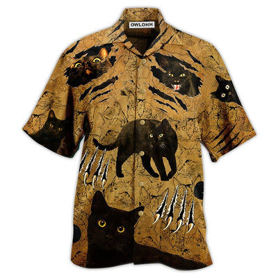Hawaiian Shirt / Adults / S Cat Put Your Paws Up - Hawaiian Shirt - Owls Matrix LTD