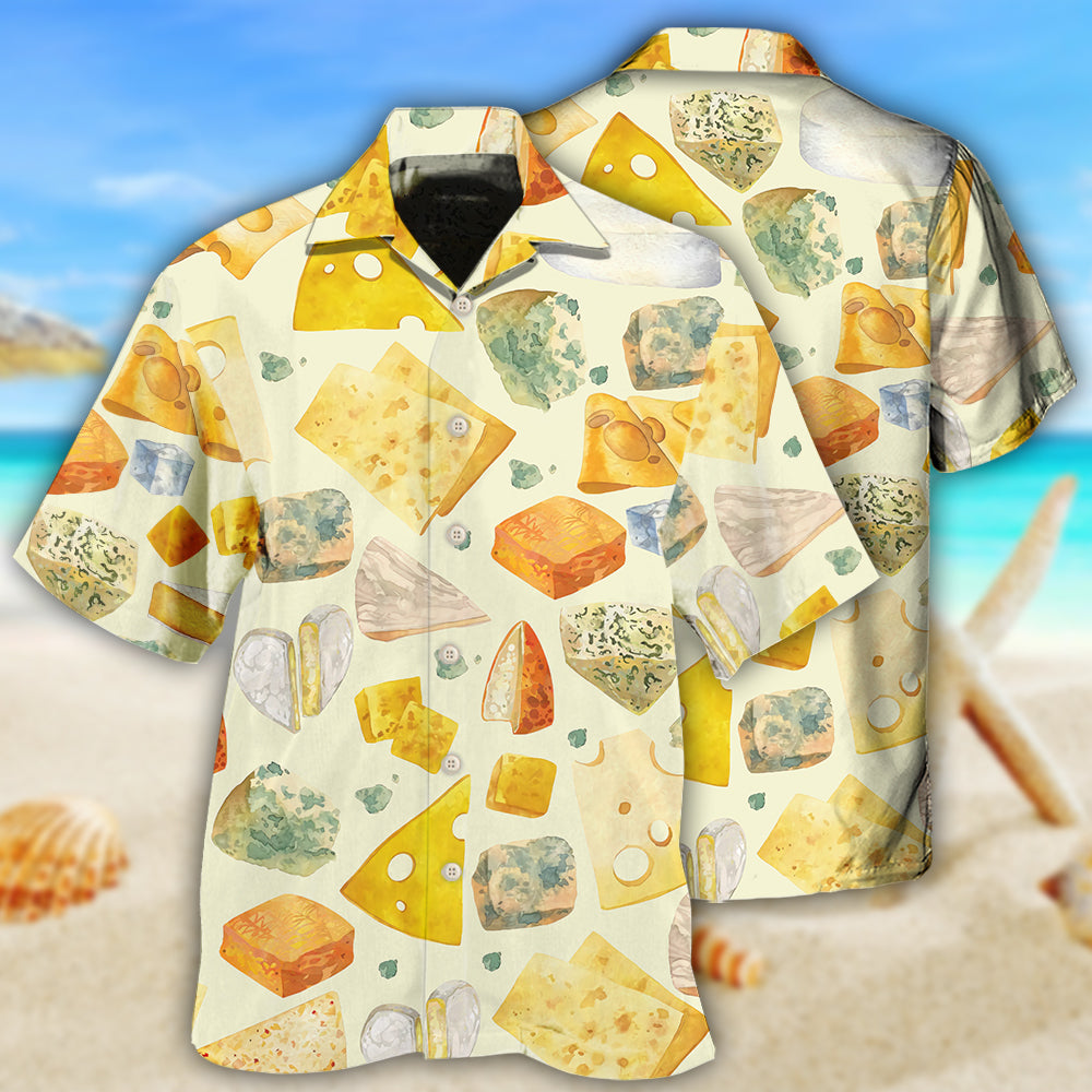 Food Cheese Beautiful Food Life - Hawaiian Shirt - Owls Matrix LTD