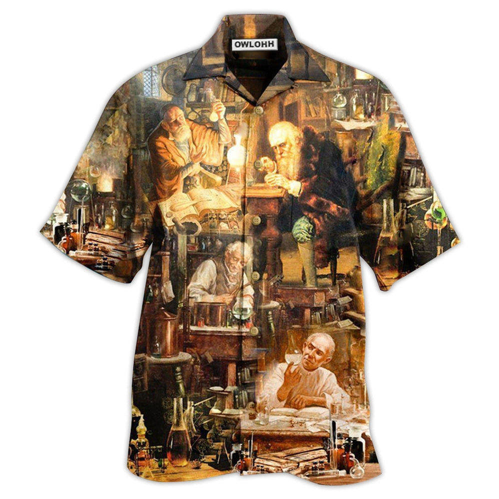 Hawaiian Shirt / Adults / S Chemistry One Thing That You Can't Fake Is Chemistry Research - Hawaiian Shirt - Owls Matrix LTD