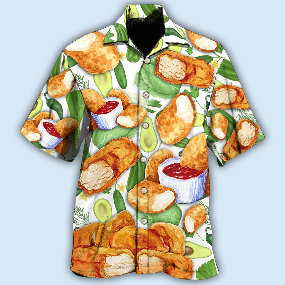 Food Lover Chicken Nugget Make Me Happy - Hawaiian Shirt - Owls Matrix LTD