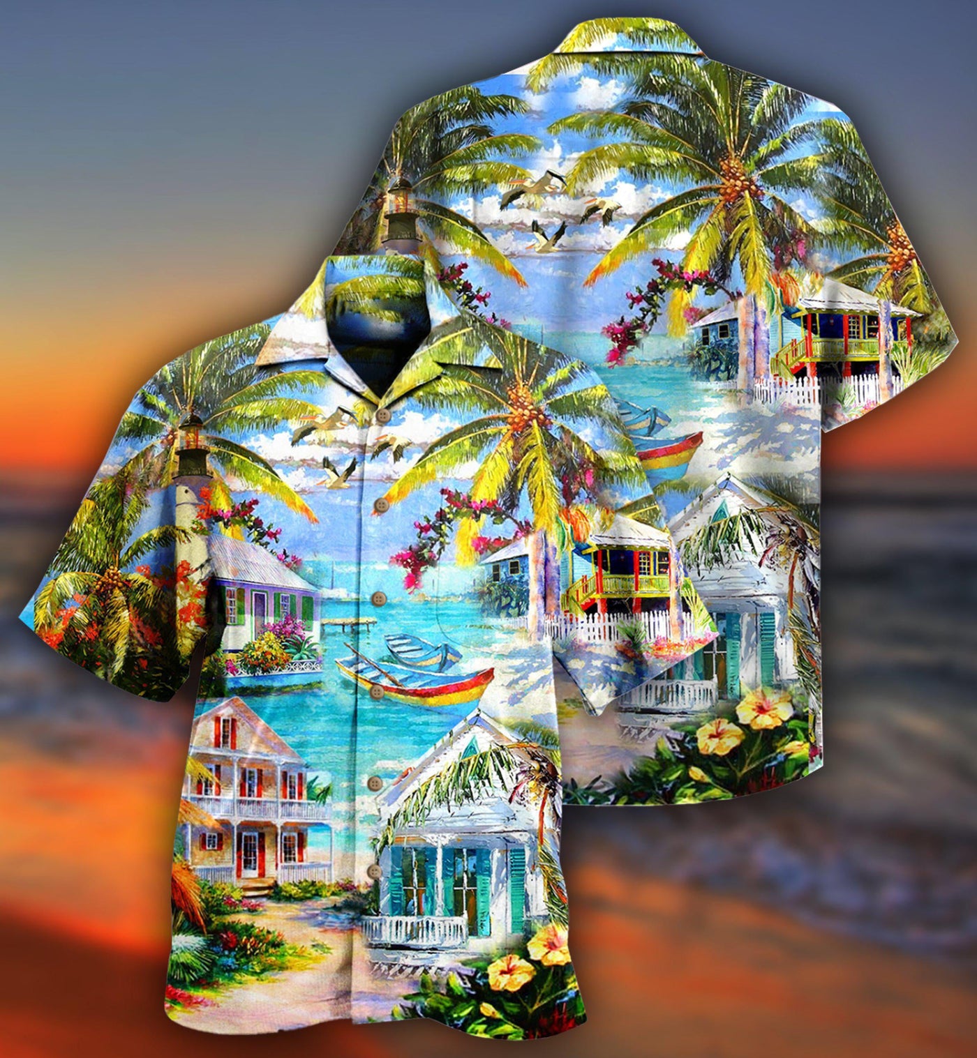 Vacation Beach Summer Chill - Hawaiian Shirt - Owls Matrix LTD