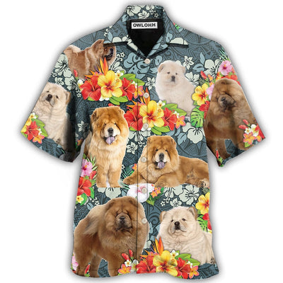 Hawaiian Shirt / Adults / S Chow Chow Dog Lovely Tropical - Hawaiian Shirt - Owls Matrix LTD