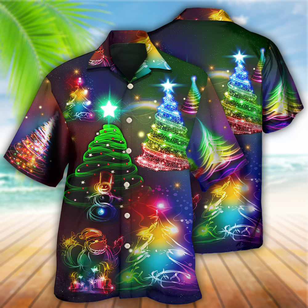 Christmas Merry Everything Happy Always - Hawaiian Shirt - Owls Matrix LTD