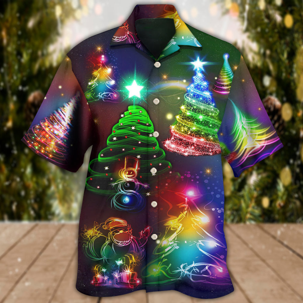 Christmas Merry Everything Happy Always - Hawaiian Shirt - Owls Matrix LTD