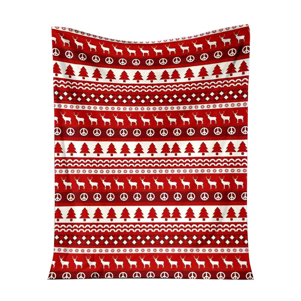 50" x 60" Christmas Simple But Nice Style - Flannel Blanket - Owls Matrix LTD