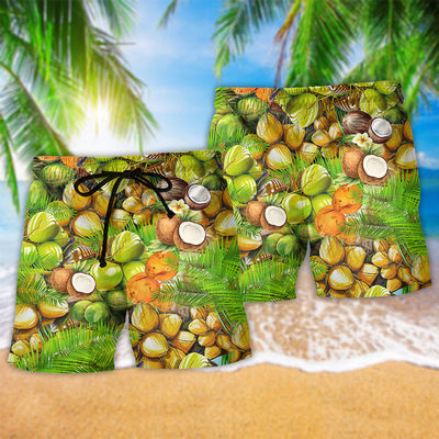 Coconut Brings Fresh To Summer - Beach Short - Owls Matrix LTD