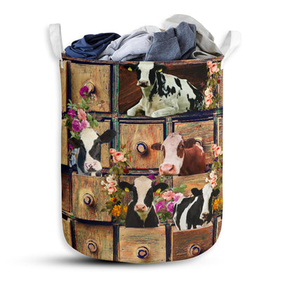 Cow Drawer Basic Style - Laundry Basket - Owls Matrix LTD