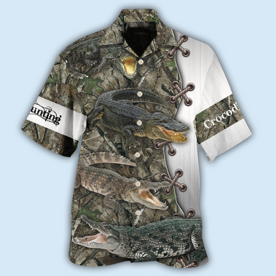 Hunting Crocodile Hunting Cool - Hawaiian Shirt - Owls Matrix LTD