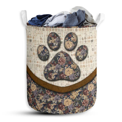 Dog Paw Tepee Fabric - Laundry Basket - Owls Matrix LTD