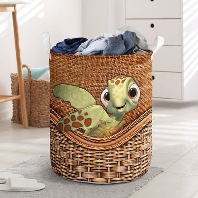 Turtle Cute Basic Style - Laundry Basket - Owls Matrix LTD