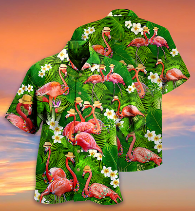 Flamingo Stand Tall And Be Fabulous - Hawaiian Shirt - Owls Matrix LTD