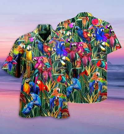 Parrot Amazing Tropical - Hawaiian Shirt - Owls Matrix LTD