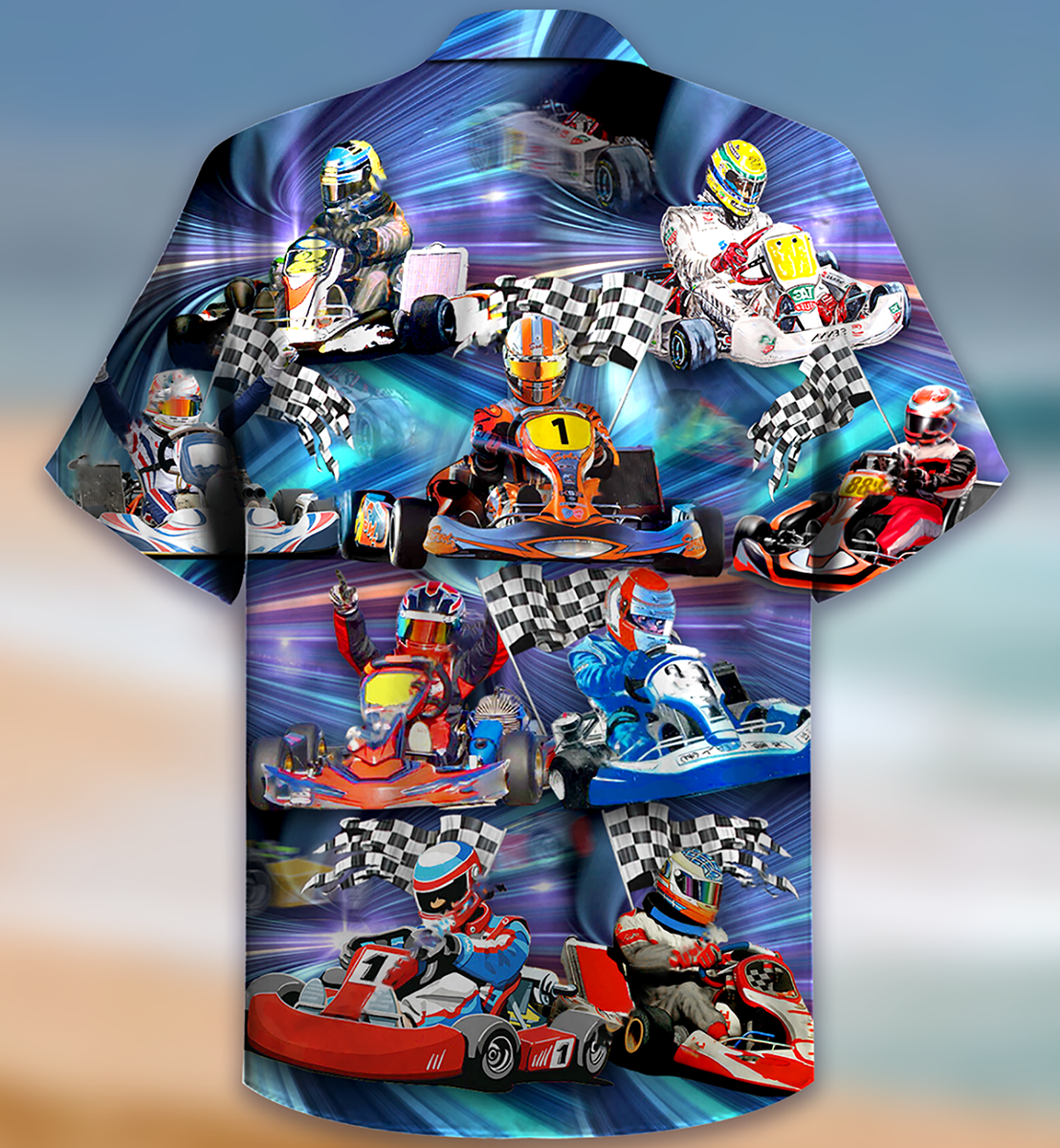 Kart Racing Go Kart Or Go Home - Hawaiian Shirt - Owls Matrix LTD