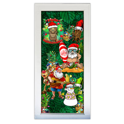 S (29.5''x78.7'') Christmas Tiki Love Christmas Holiday - Door Cover - Owls Matrix LTD