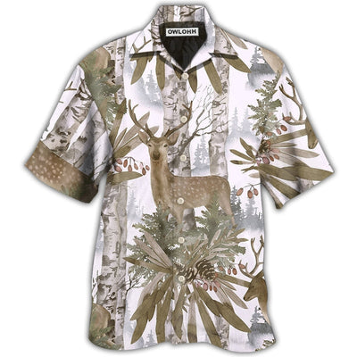 Hawaiian Shirt / Adults / S Deer Forest Art Style - Hawaiian Shirt - Owls Matrix LTD
