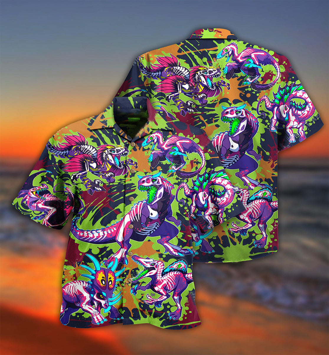 Dinosaur Don't Forget To Be Rawrsome - Hawaiian Shirt - Owls Matrix LTD