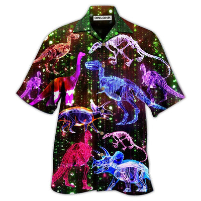 Hawaiian Shirt / Adults / S Dinosaur Neon The Sparkling X-Ray - Hawaiian Shirt - Owls Matrix LTD