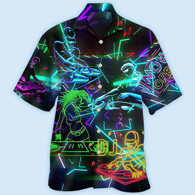 DJ Stunning Color Music - Hawaiian Shirt - Owls Matrix LTD