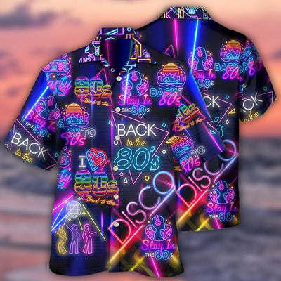 Disco To The Disco Music Love - Hawaiian Shirt - Owls Matrix LTD