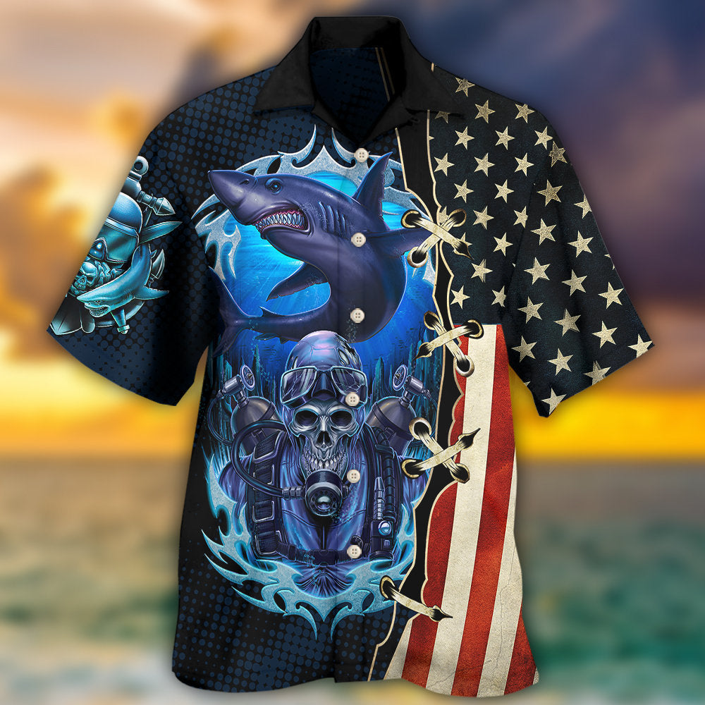 Diving Independence Day - Hawaiian Shirt - Owls Matrix LTD