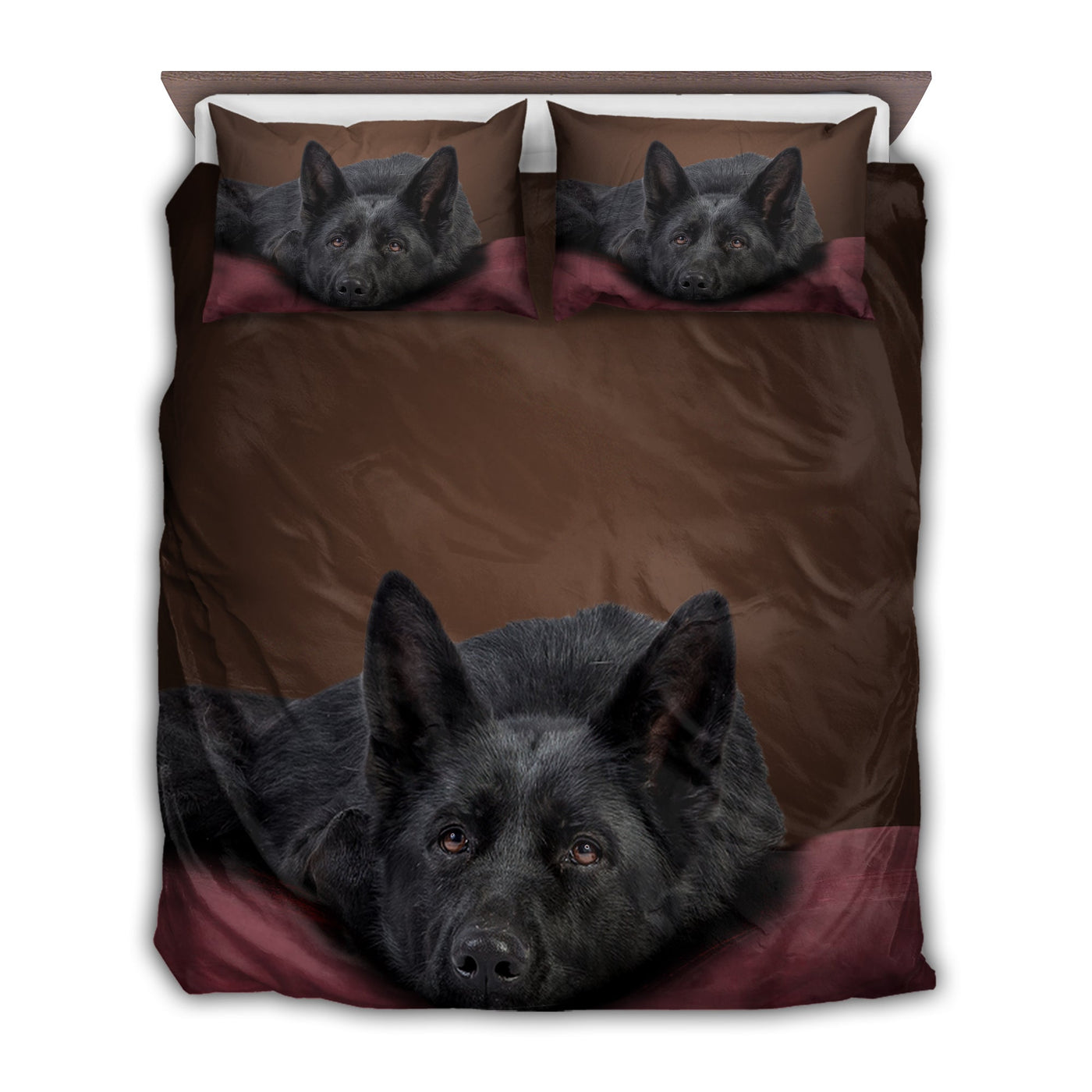 US / Twin (68" x 86") Schipperke Dog Black Sleeping Cute - Bedding Cover - Owls Matrix LTD