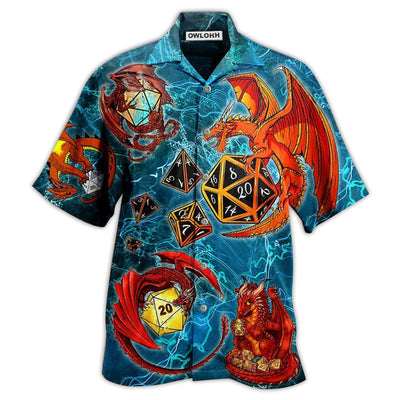 Hawaiian Shirt / Adults / S D20 Dragon Love Life Amazing Style - Hawaiian Shirt - Owls Matrix LTD