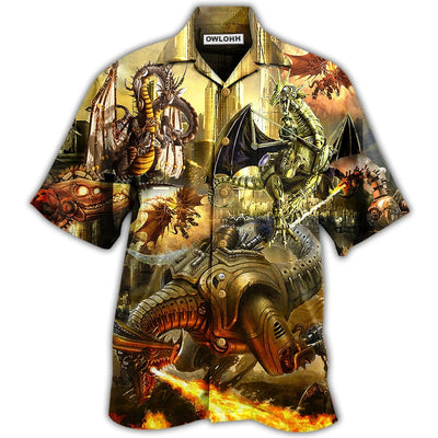 Hawaiian Shirt / Adults / S Dragon Metal Love Life Amazing - Hawaiian Shirt - Owls Matrix LTD