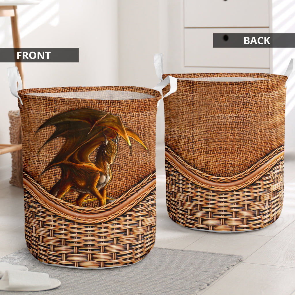 Dragon Rattan Teaxture - Laundry Basket - Owls Matrix LTD