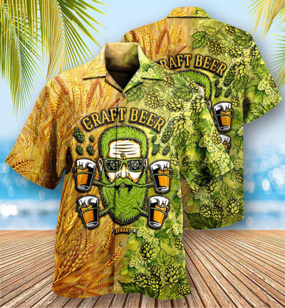 Beer Drink First Think Later - Hawaiian Shirt - Owls Matrix LTD