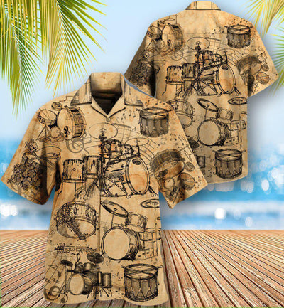 Drum No Life Know Drums Know Life - Hawaiian Shirt - Owls Matrix LTD