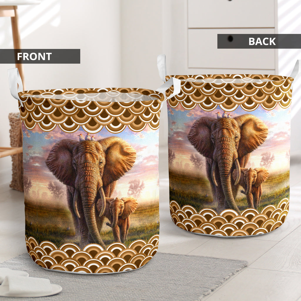Elephant Cute Style - Laundry basket - Owls Matrix LTD