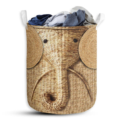 Elephant Woven - Laundry Basket - Owls Matrix LTD