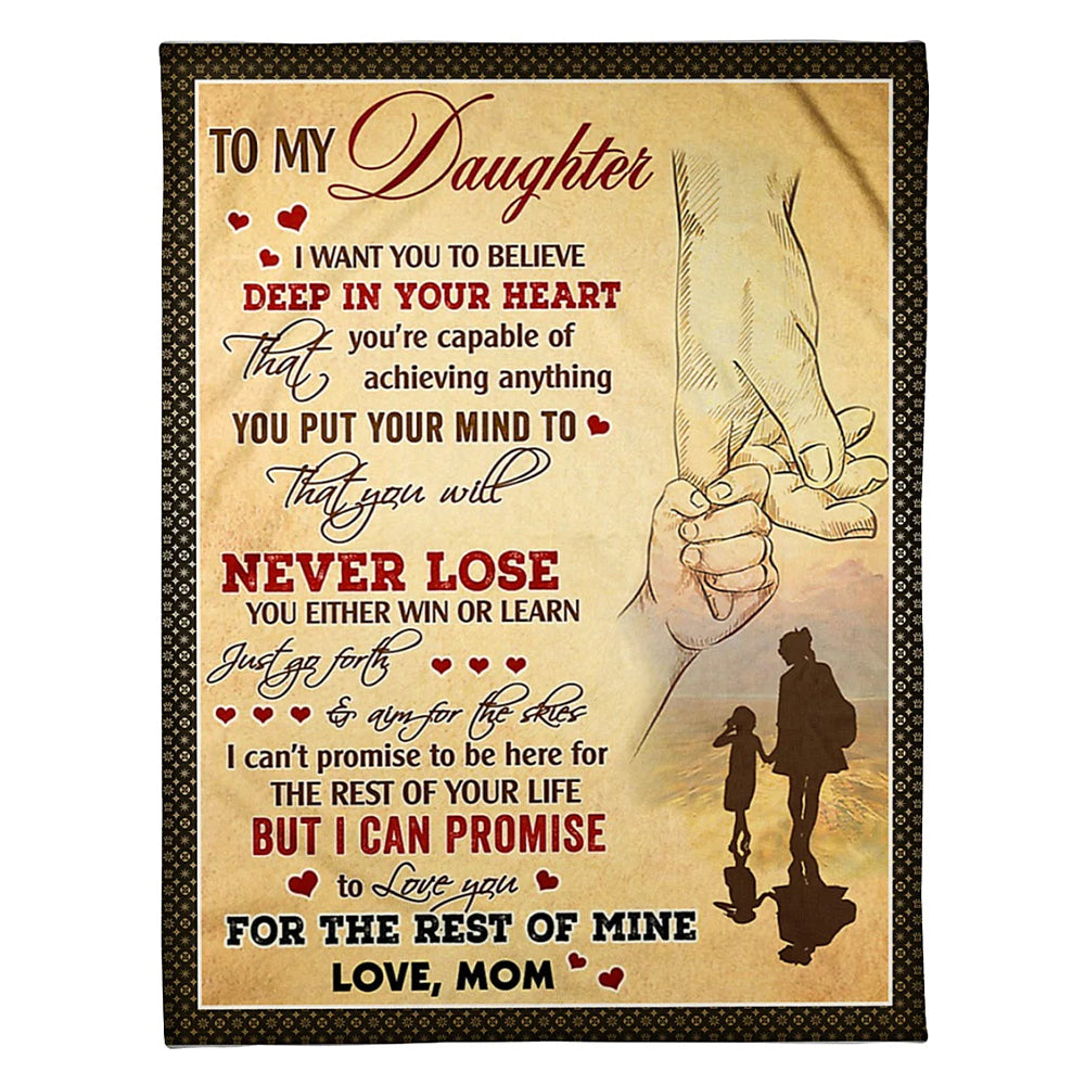 Family Deep In Your Heart Best Gift For Daughter - Flannel Blanket - Owls Matrix LTD