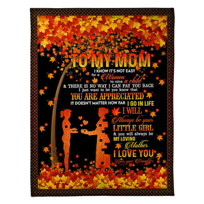 50" x 60" Family Love I Love You To The Moon And Back - Flannel Blanket - Owls Matrix LTD