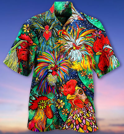 Chicken Love Color Amazing - Hawaiian Shirt - Owls Matrix LTD
