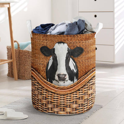 Farm Cow Basic Style – Laundry Basket - Owls Matrix LTD