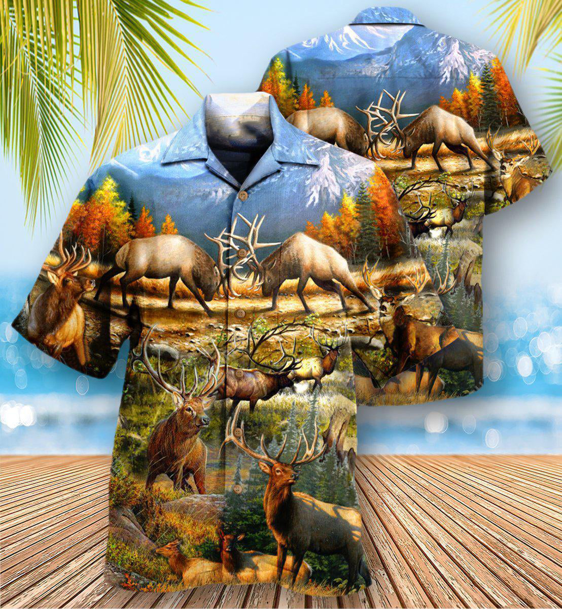 Hunting Love Life Style Mountain - Hawaiian Shirt - Owls Matrix LTD