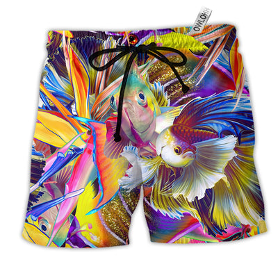 Beach Short / Adults / S Fish Beautiful Fish Basic Style - Beach Short - Owls Matrix LTD