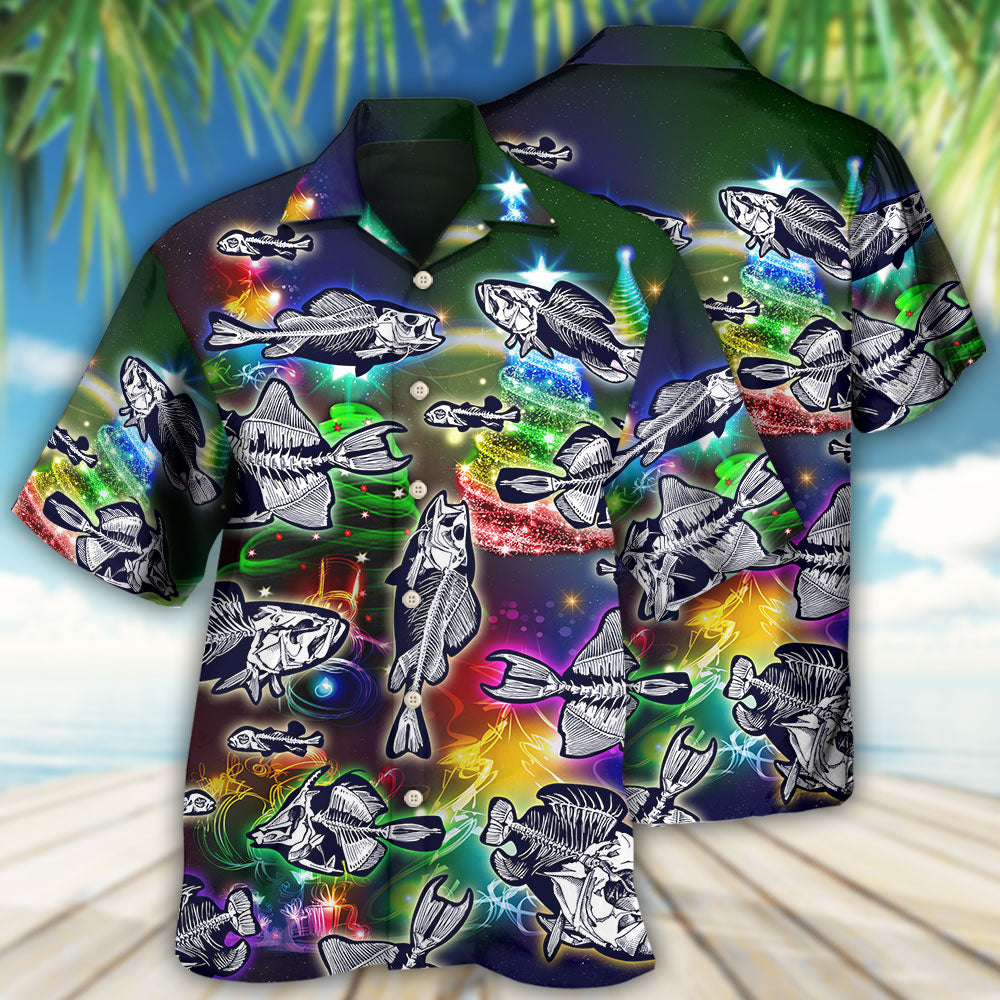Fishing Lover Amazing Merry Christmas - Hawaiian Shirt - Owls Matrix LTD