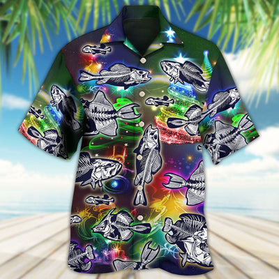 Fishing Lover Amazing Merry Christmas - Hawaiian Shirt - Owls Matrix LTD
