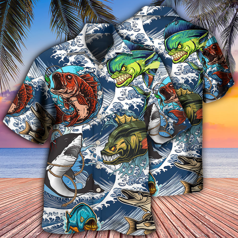 Fishing Is My Life - Hawaiian Shirt - Owls Matrix LTD