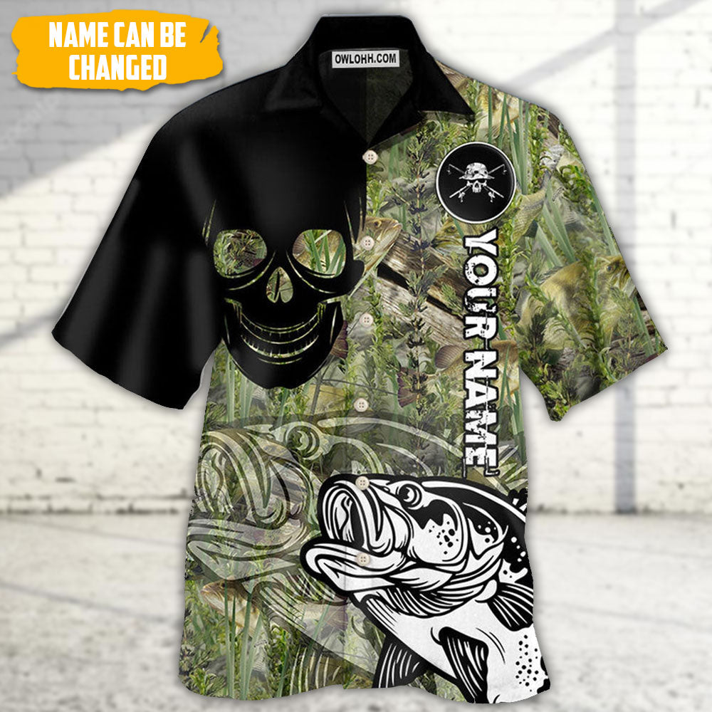 Fishing Lover Skull Cool Style Personalized - Hawaiian Shirt - Owls Matrix LTD