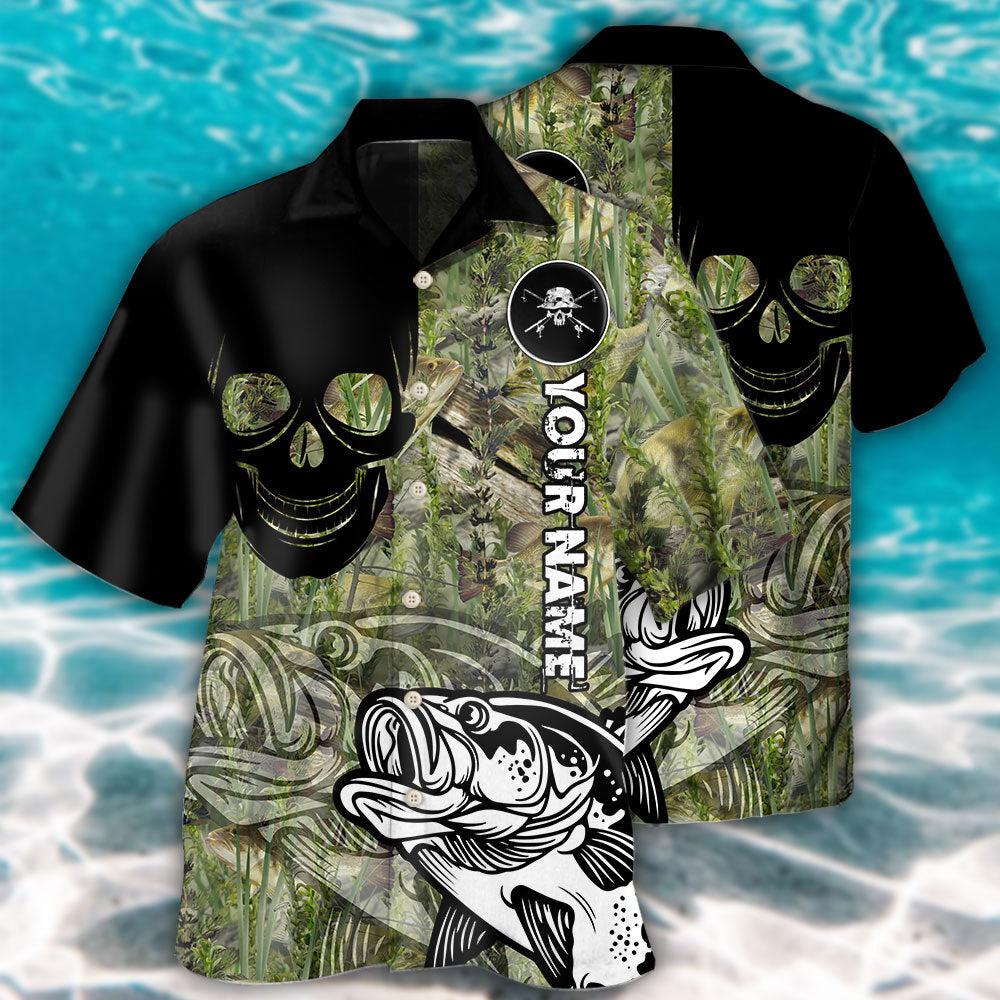 Fishing Lover Skull Cool Style Personalized - Hawaiian Shirt - Owls Matrix LTD