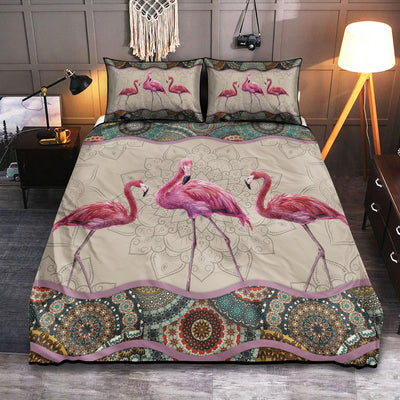 Flamingo Mandala Beautiful In Life - Bedding Cover - Owls Matrix LTD